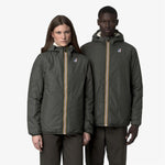 K-Way Giacca Le Vrai 4.0 Claude Orsetto Unisex Green Blackish