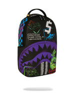 Sprayground Zaino Shark Central Stencils- Black Dlxsv