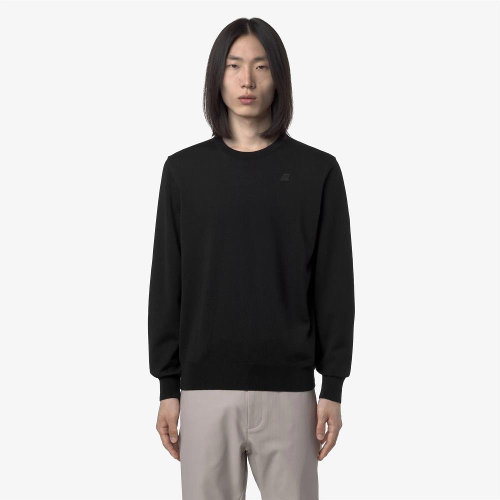 K-Way Maglieria in merino Sebastien Black