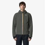 K-Way Giacca Jacko Bonded GREEN BLACKISH/Blue Depth