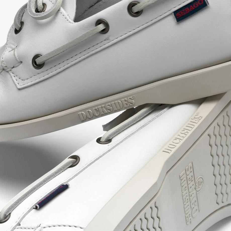 Sebago Docksides Portland White