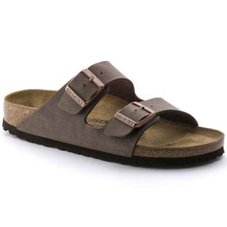 Birkenstock Arizona Birko-Flor Nubuck Mocca Narrow Fit