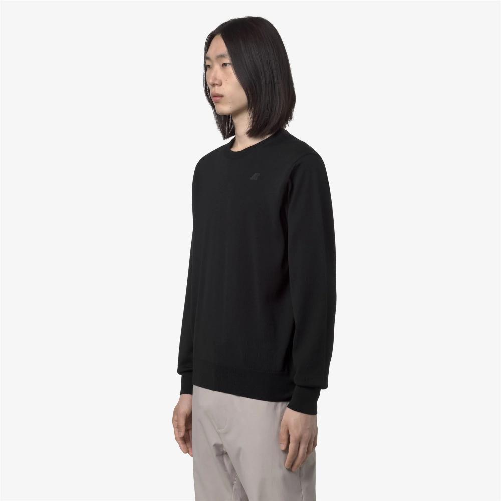 K-Way Maglieria in merino Sebastien Black