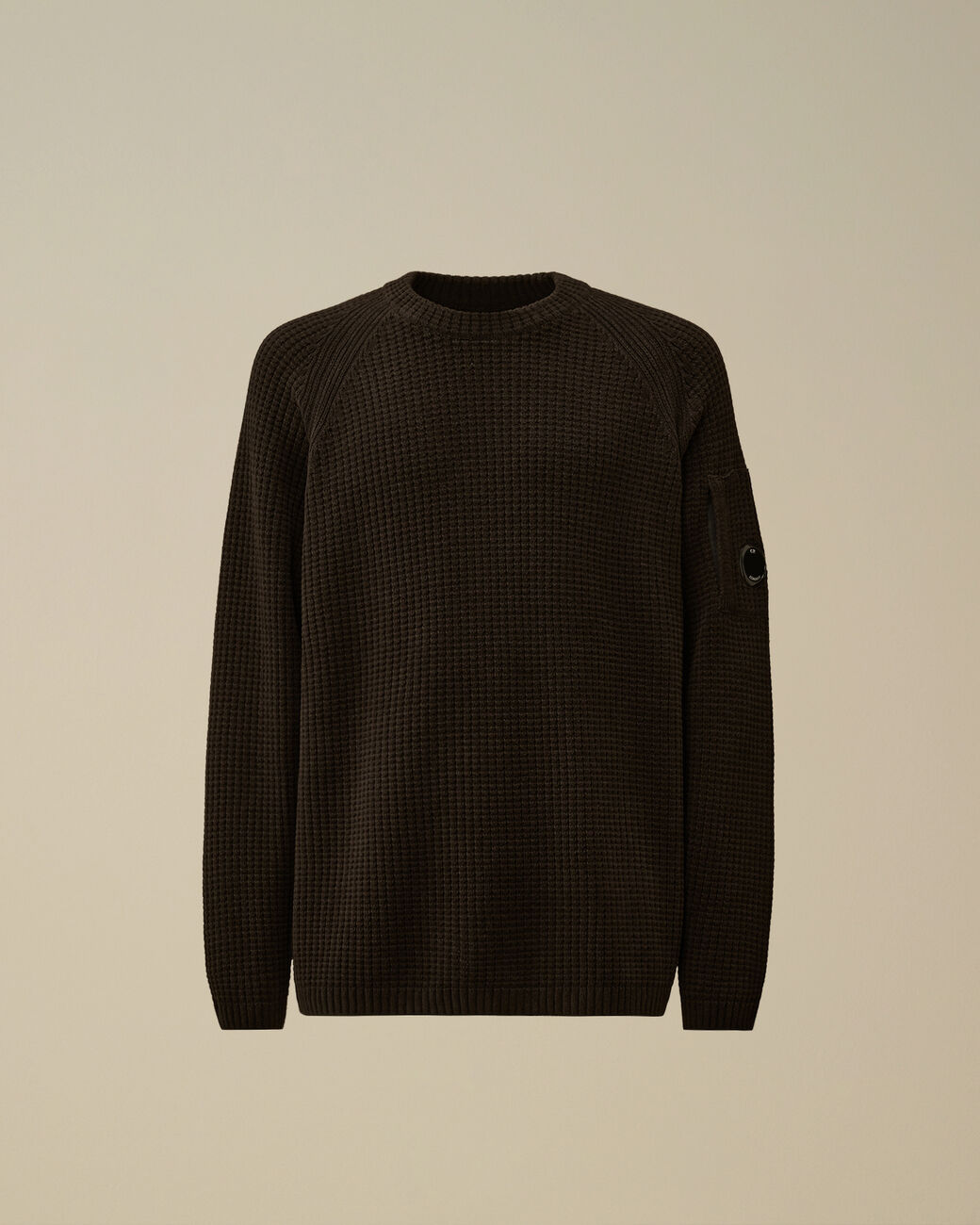 Cp Company Cotton Chenille Crewneck Lens Sweater