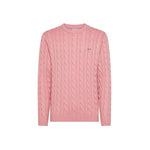 Sun68 Maglia Girocollo in Misto Lana a Trecce