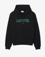 Lacoste Felpa con Cappuccio Loose Fit Ricamata