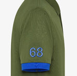 Sun68 Polo con Maxi Logo Verde Scuro