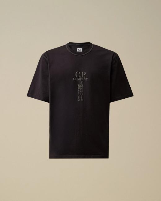 Cp Company Twisted Short Sleeve Logo T-Shirt