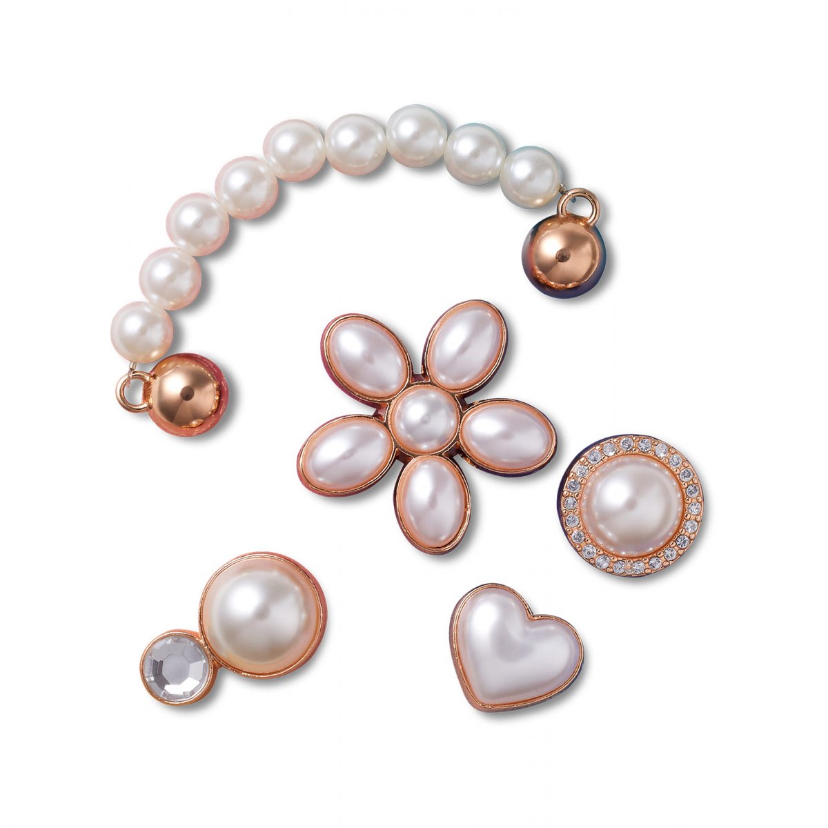 Crocs Jibbitz Dainty Pearl Jewelry 5 Pack