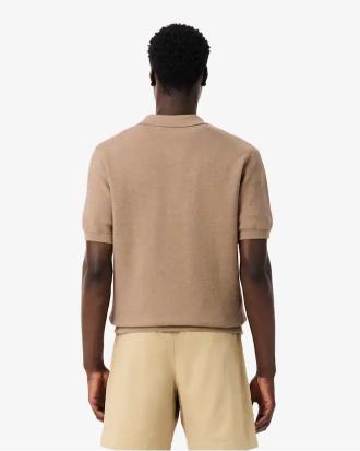 Lacoste Polo in Maglia Bouclé Classic Fit