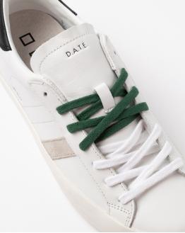 D.A.T.E. Hill Low Calf White Black