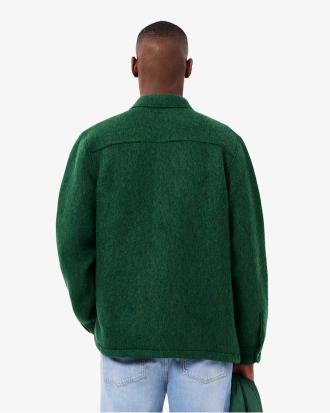 Lacoste Overshirt in Feltro Misto Lana