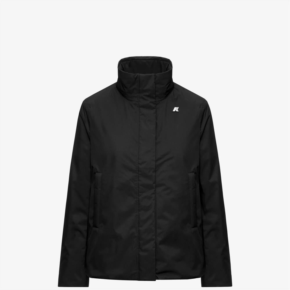 K-Way Giacca Marlette Twill Soft Beaver Black Pure/Grey Army