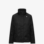K-Way Giacca Marlette Twill Soft Beaver Black Pure/Grey Army