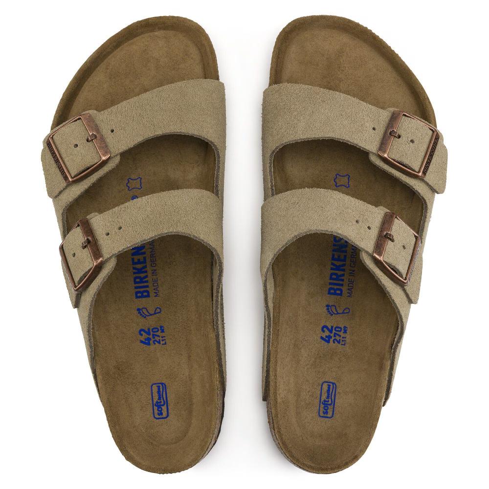 Birkenstock Arizona plantare morbido Pelle scamosciata Narrow Fit