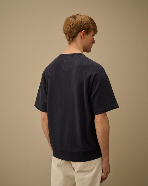 Cp Company Malfilè Fleece Short Sleeve Sweatshirt