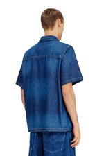 Diesel Camicia in Denim a Maniche Corte D-Nabil-D