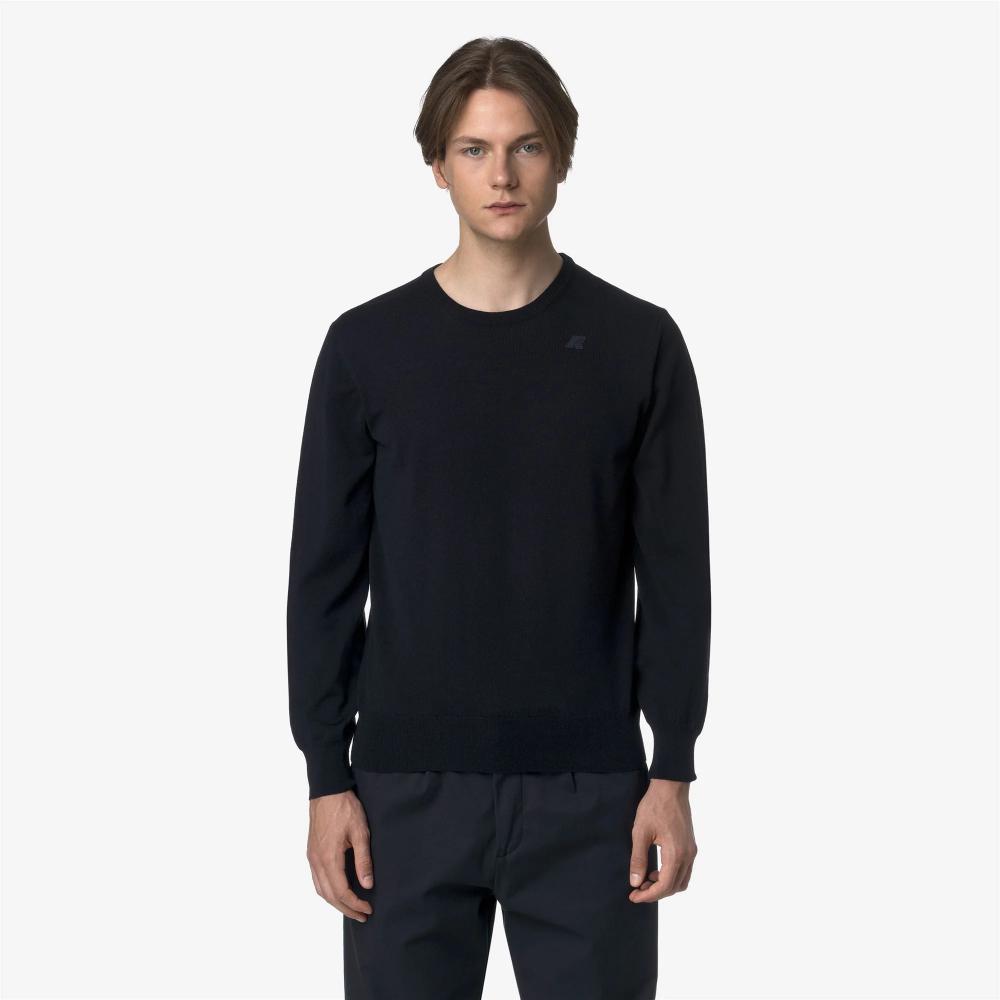 K-Way Maglieria in merino Sebastien Blue Depht