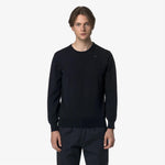 K-Way Maglieria in merino Sebastien Blue Depht
