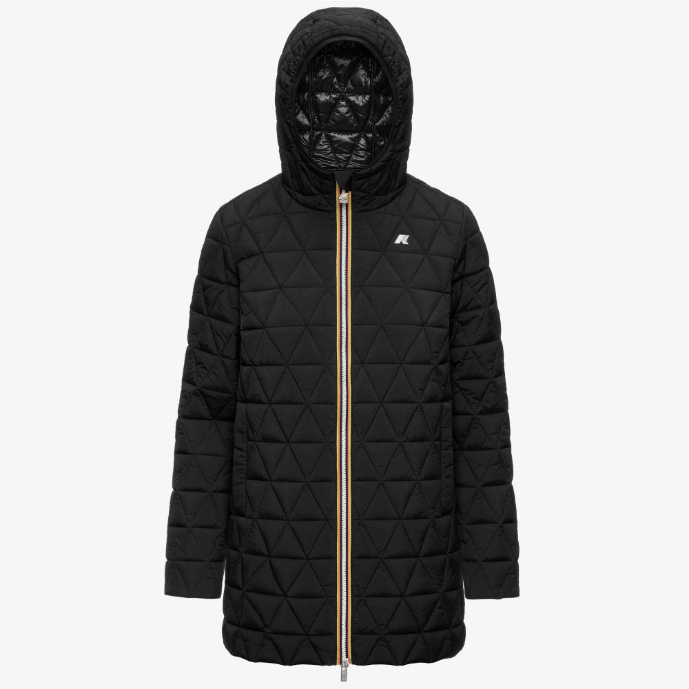 K-Way Giacca calda trapuntata a rombi Sophie Black Pure