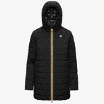 K-Way Giacca calda trapuntata a rombi Sophie Black Pure