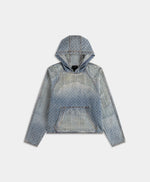 Daily Paper Destroyed Denim Hoodie