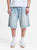 Reternity Studded Jorts Light Blue