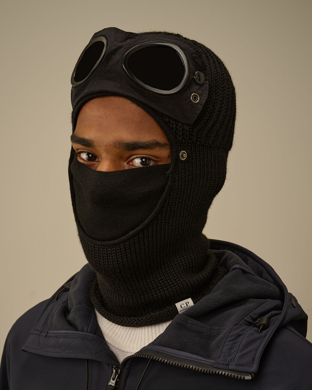 Cp Company Extrafine Merino Wool Goggle Balaclava