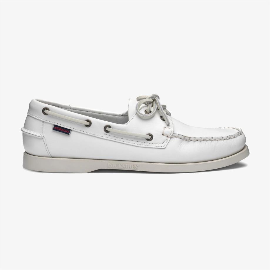 Sebago Docksides Portland White