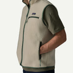 Patagonia Men's Retro Pile Fleece Vest Pelican Canopy Green