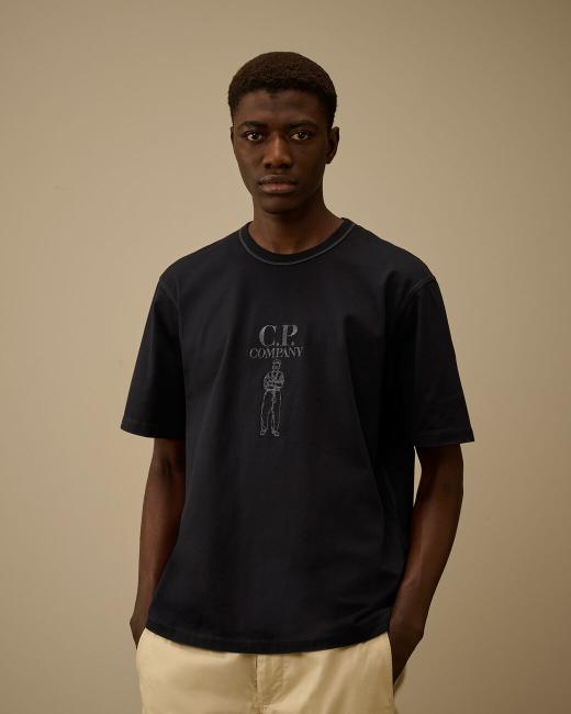 Cp Company Twisted Short Sleeve Logo T-Shirt