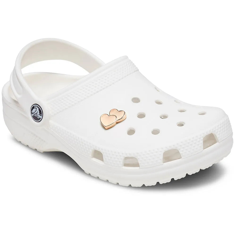 Crocs Jibbitz Gold Double Heart