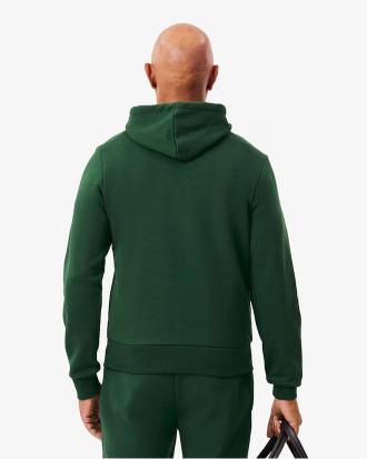 Lacoste Felpa con Cappuccio in Pile