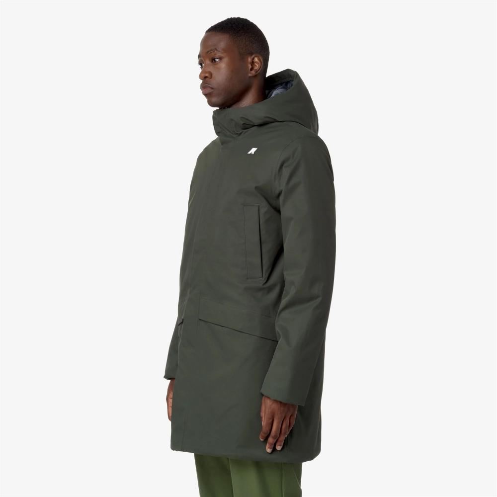 K-Way Giacca Jarno Twill Marmotta Green B-Blue A