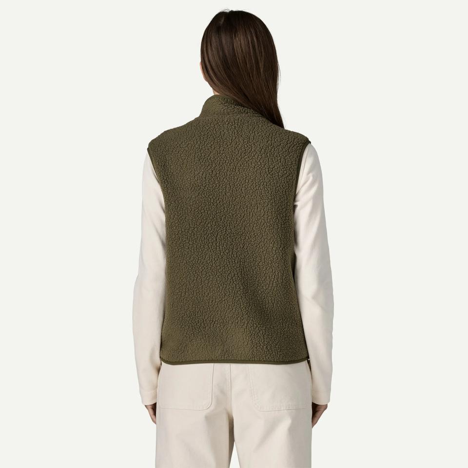 Patagonia Women's Retro Pile Fleece Vest Basin Green