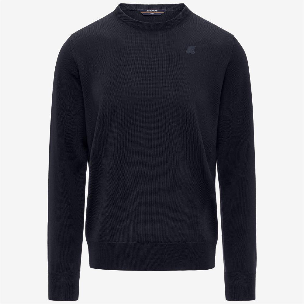 K-Way Maglieria in merino Sebastien Blue Depht