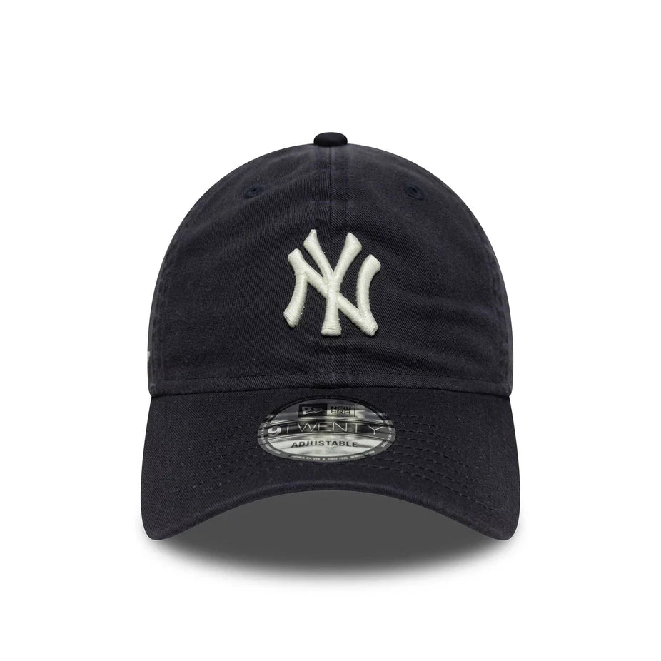 New Era 9TWENTY New York Yankees MLB Washed Script Blu Navy