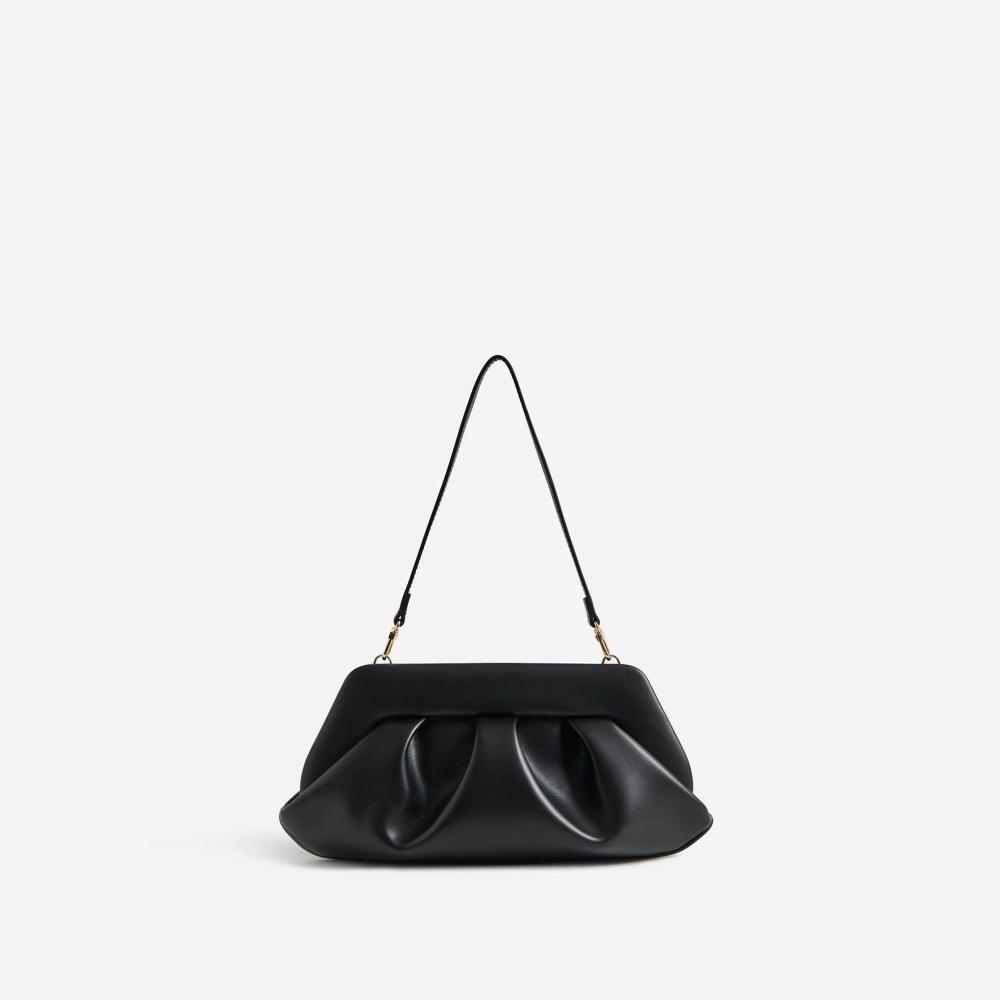 THEMOIRè Bios Baguette Vegan Fabric Jet Black
