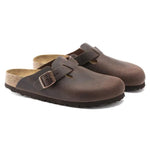 Birkenstock Boston Pelle Oliata Narrow Fit