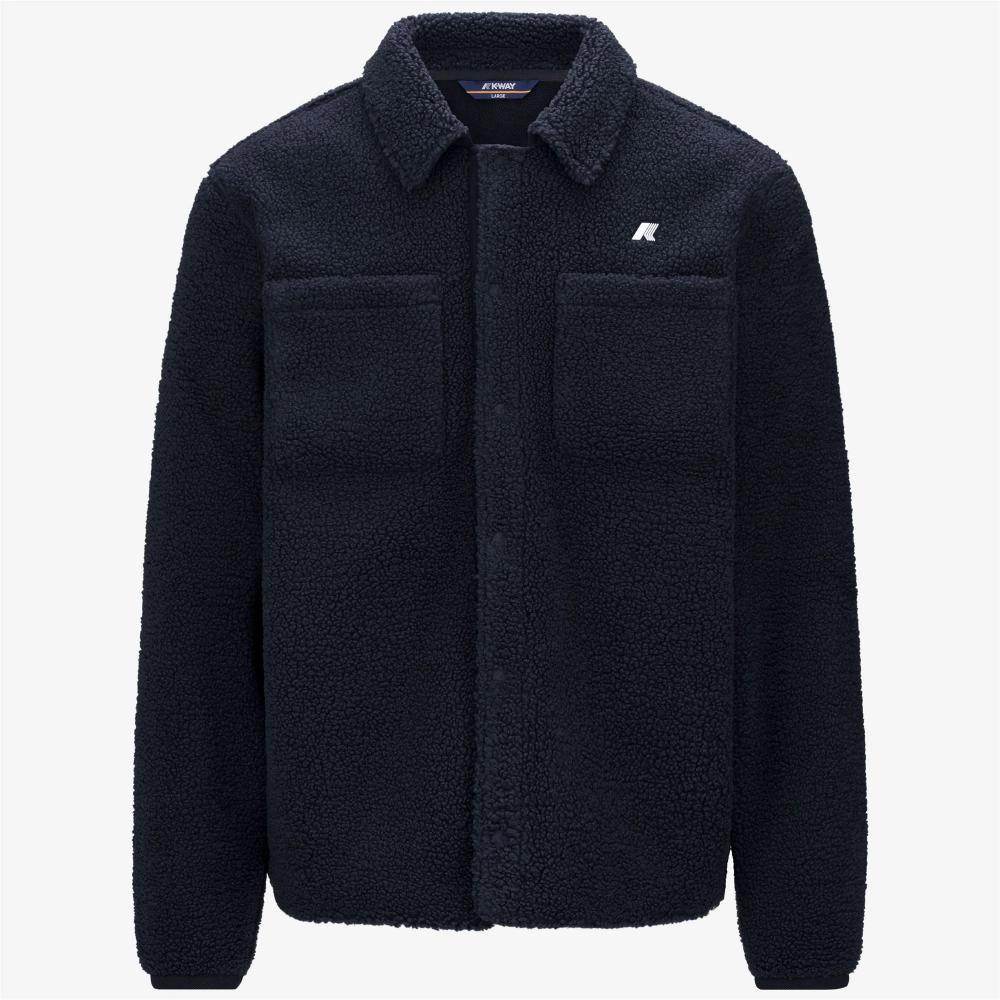 K-Way Felpa Cameron Sherpa Polar Blue Depth