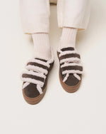Inuikii Shearling Low Velcro Dark Brown