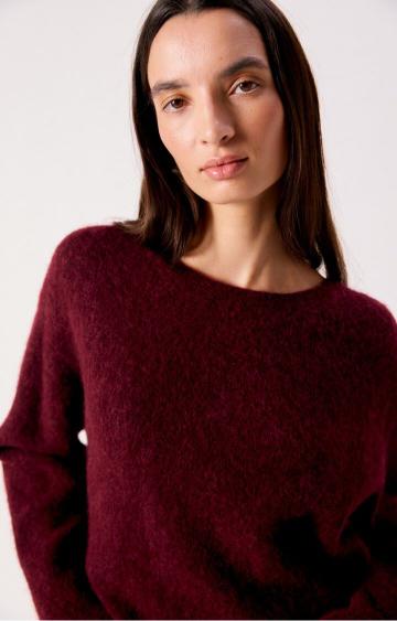 American Vintage Maglione Donna Vitow Granato