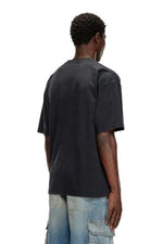 Diesel T-shirt con Stampa Distressed Floccata