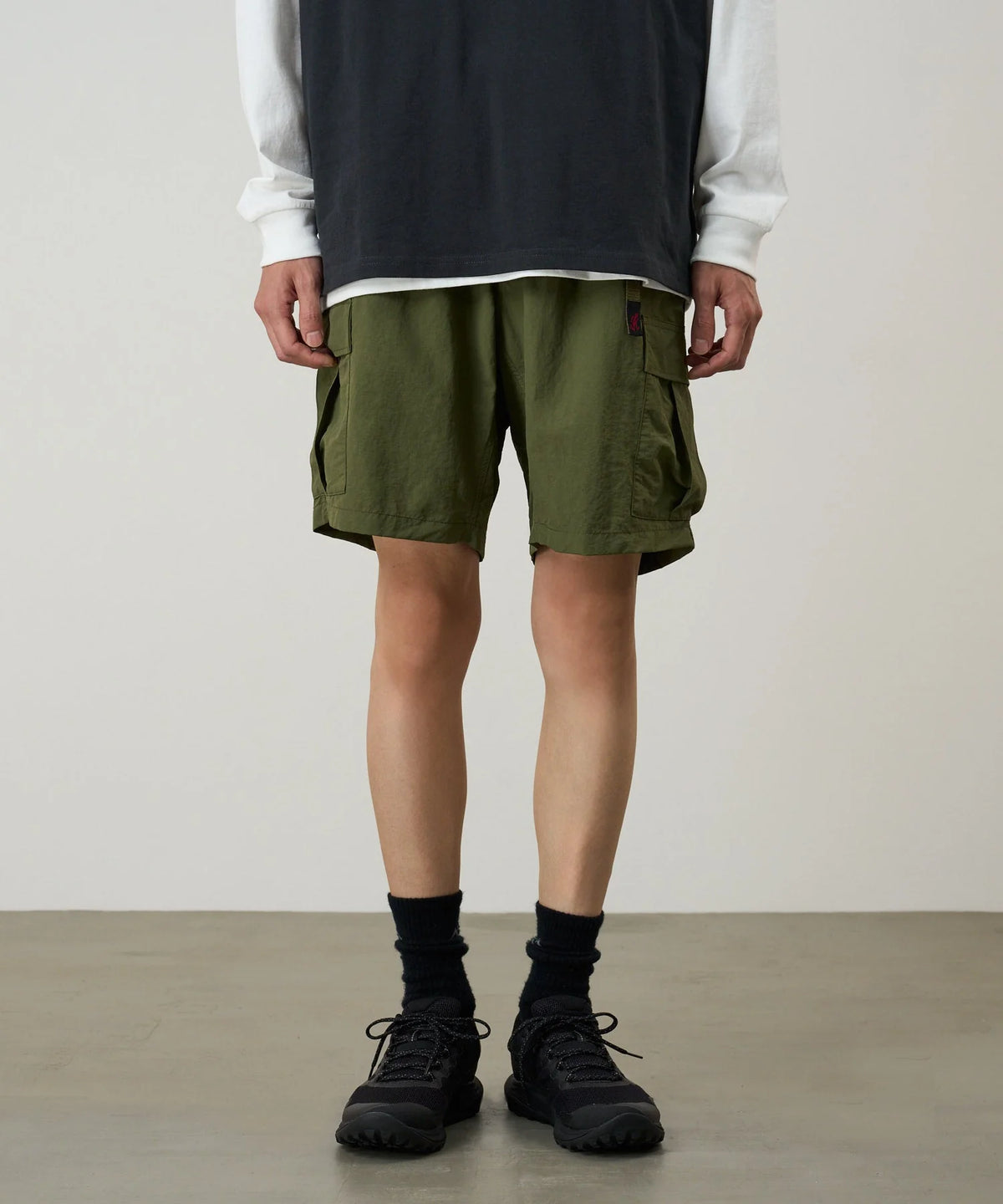 Gramicci Nylon Explorer Cargo Shorts Olive
