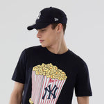 New Era T-Shirt New York Yankees MLB Popcorn Black