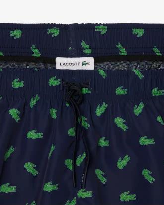 Lacoste Costume da Bagno con Stampa Coccodrillo