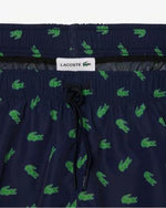 Lacoste Costume da Bagno con Stampa Coccodrillo