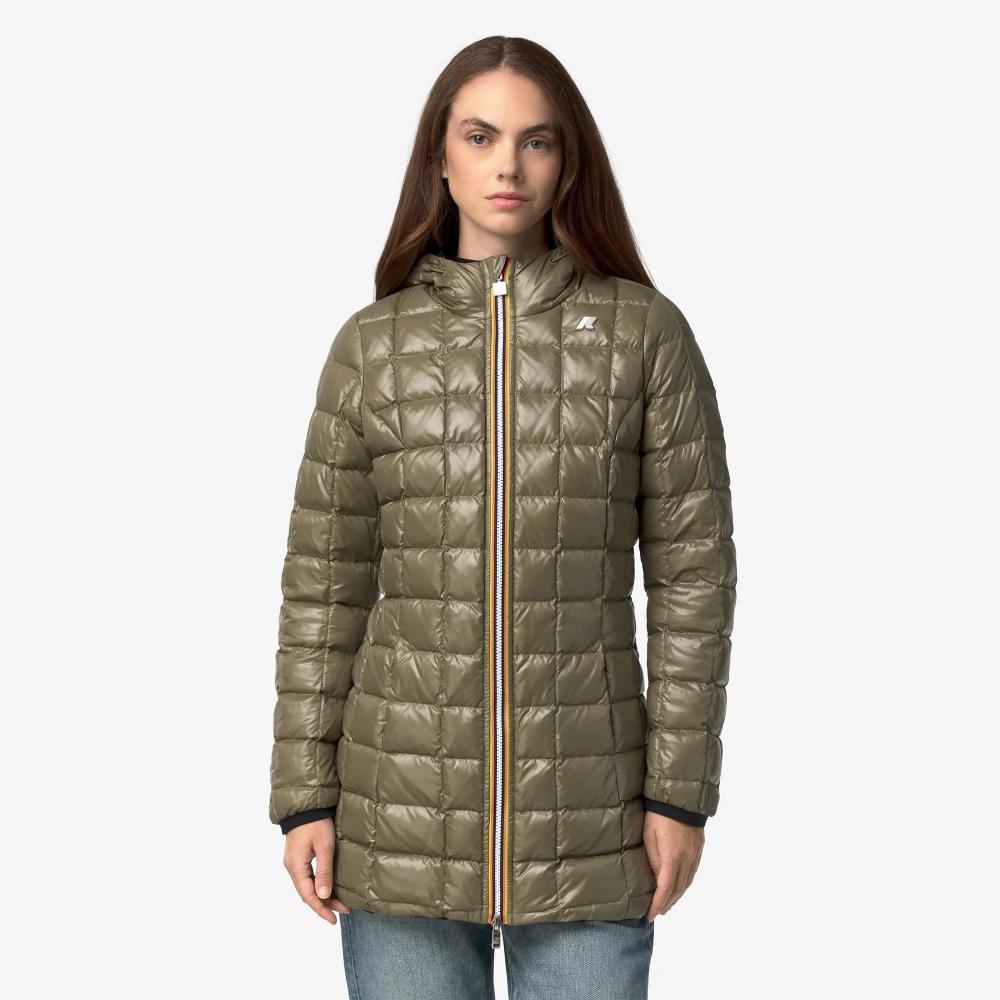 K-way Giacca Denise St Thermo Double Black Pure/Green Army