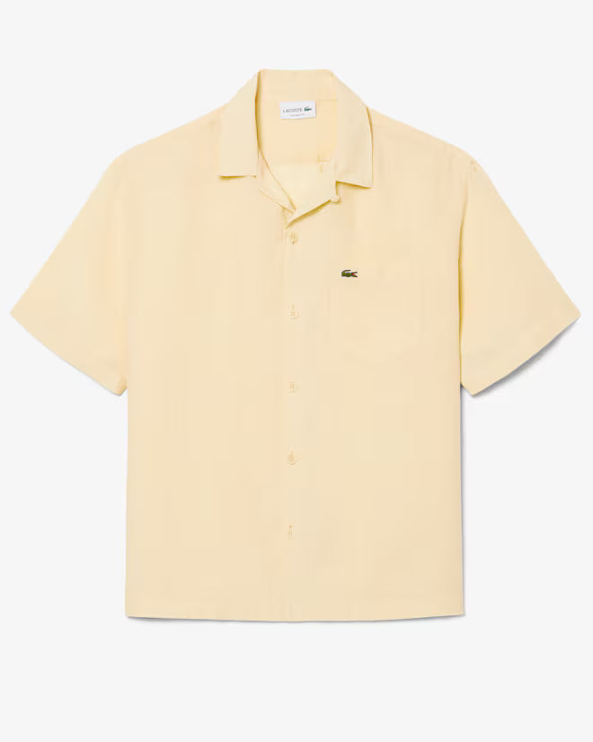 Lacoste Camicia Relaxed Fit in Lino