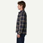 Patagonia Men's Fjord Flannel Shirt Crossing: New Navy